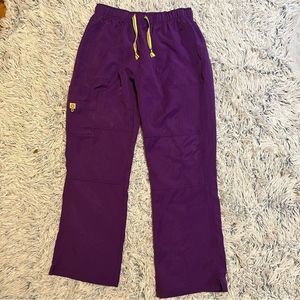 Wonderwink purple scrub pant large